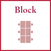 Bestuhlungsform - Block